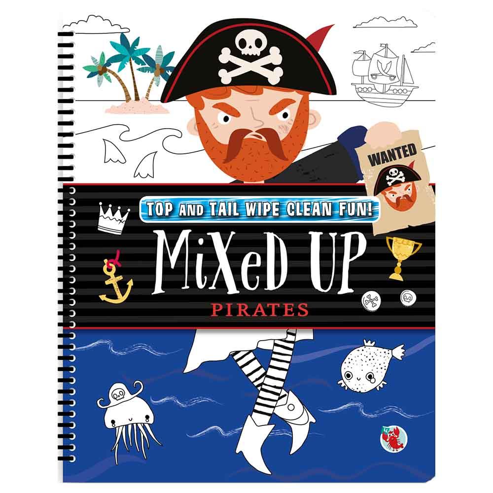 Top and Tail Wipe Clean Fun - Mixed Up Pirates telling the time wipe clean activity book
