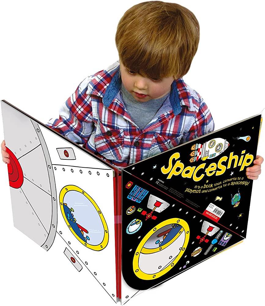 Convertible Spaceship Playmat hardcover with cmyk 3 5 years old children story printing child book