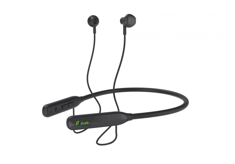 Evolt WNB-100 Wireless Neckband, Bluetooth Version- 5.3, Upto 50 hrs of music time with Magnetic Snugfit Earbuds Design and Digital Battery Display