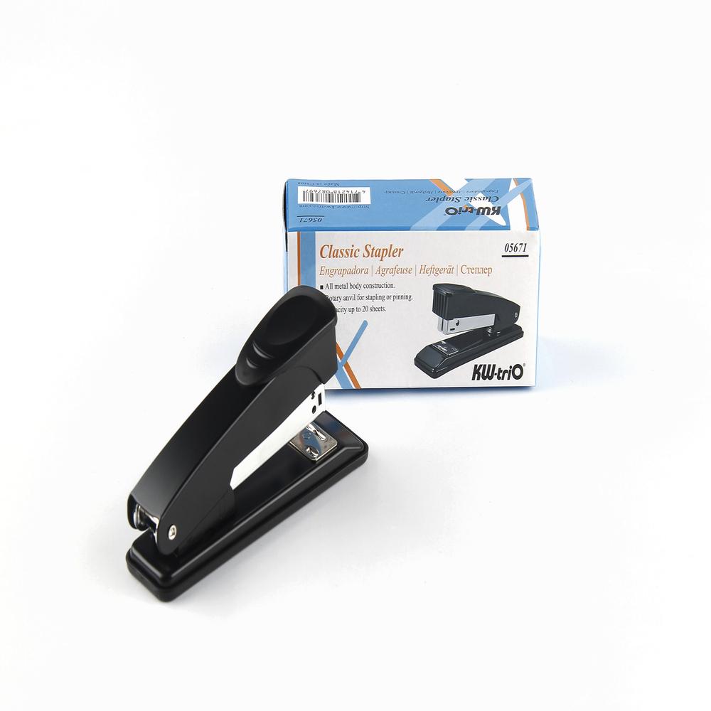 KW-Trio Metal Stapler for office\/home, ideal for 20 sheets environmental protection stapler can staple 4 sheets stapleless stapler stapless stapler staple free stapler office accessories