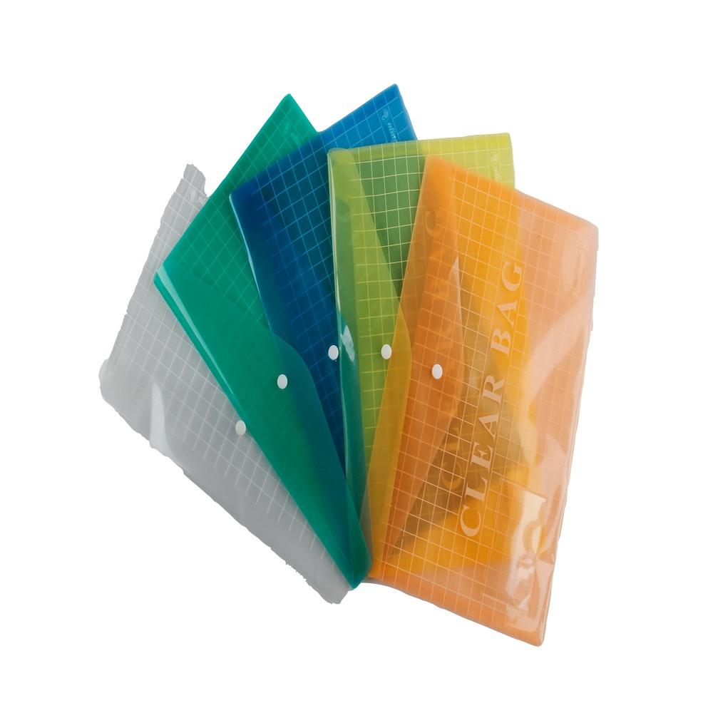Flamingo Clear Bag, Document protection bag, Assorted 10 Pc, MY CLEAR BAG, CB 210 A4 size - 10 pcs clear sheet protector a4 80 micron poly bag of 100 pc