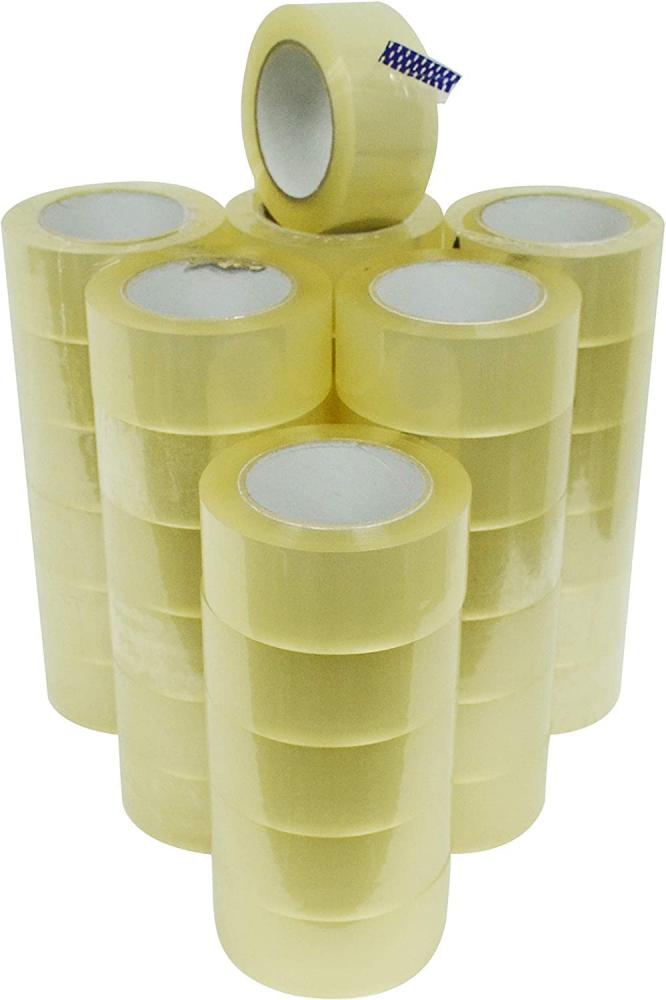 Clear Packing Tape - 2 inch x 100 Yards Per Roll (6-Rolls) - Your Thin Industrial Grade Aggressive Adhesive Shipping Box Packaging Tape for Moving, Of flamingo crystal clear tape 3 4 inch 19mm x 25 yards transparent box of 8 rolls