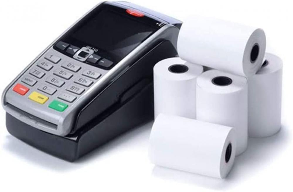 цена Thermal Cash Rolls, White, 57MMX40MM (for use with credit card machines) - 20 Rolls (20)