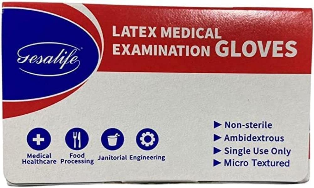 Powder Free Latex Gloves Size Medium, Pack of 1 Box, 100 Pcs per Box - Gesa Life cbb60 run capacitor 250v ac 100uf 50 60hz with wire lead run round capacitor 50 60hz ac250v suitable for single phase motor