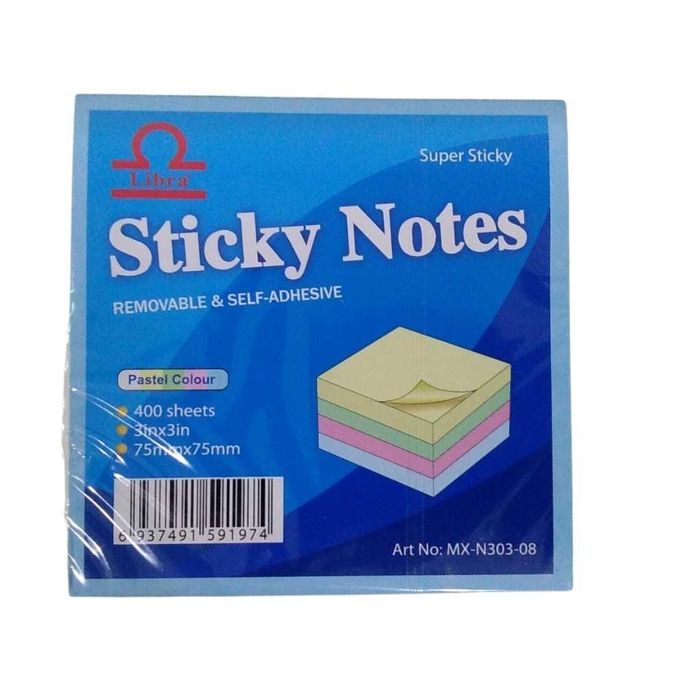 Sticky Notes 3x3 inch, 75mmx75mm Self-Stick Notes Pastel Colour - 400 Sheets\/Pad 1 Nos self adhesive stick glossy photo paper waterproof series a4 size 50 sheets pack