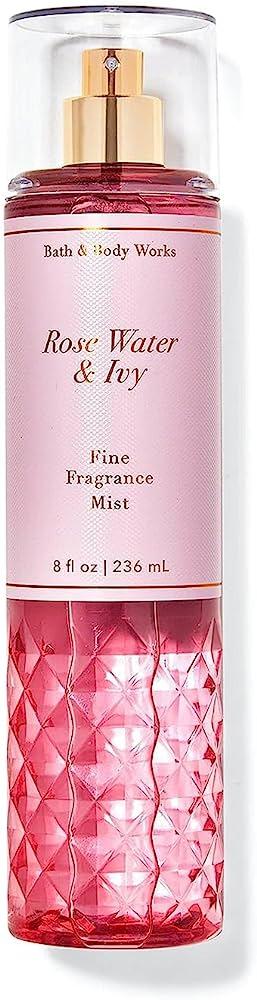 Bath \& Body Works Rose Water \& Ivy Fine Fragrance Mist - 236ml hello kitty storage small watering can cleaning special disinfectant spray bottle fine mist replenishing bottle