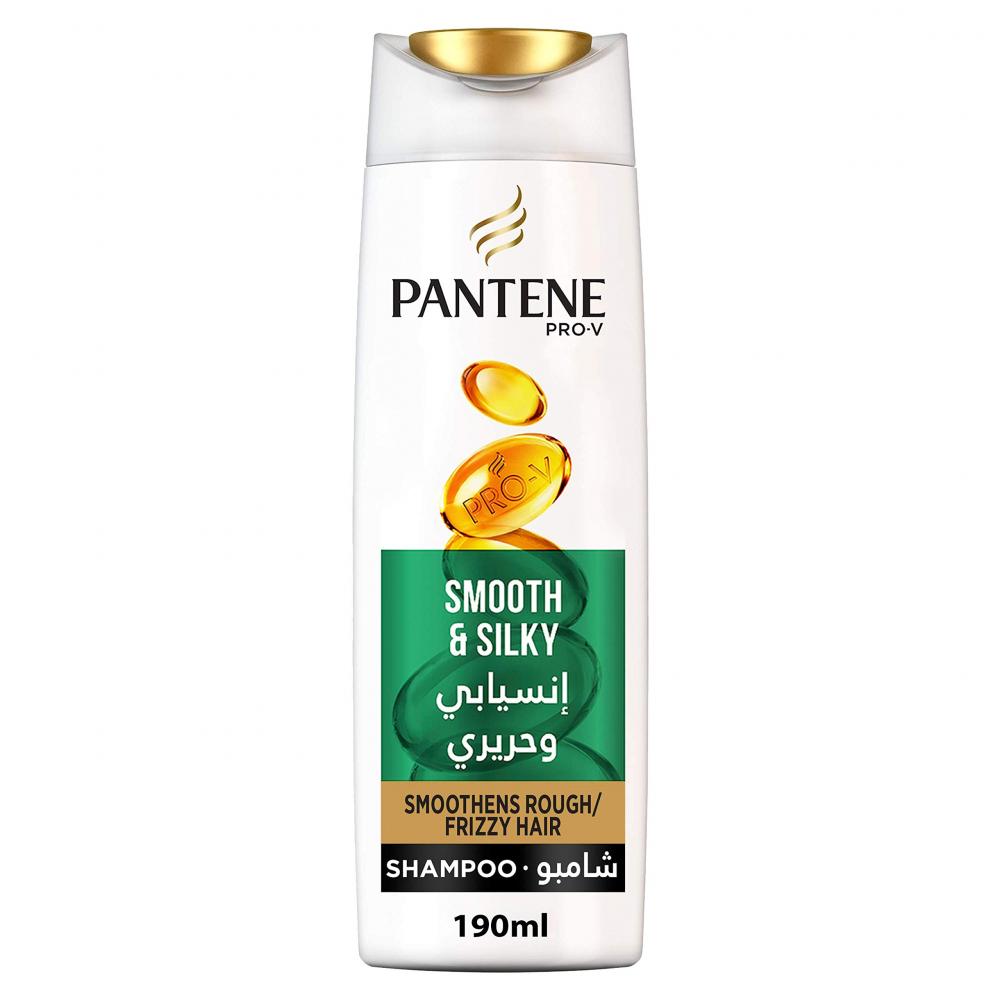 Pantene / Shampoo, Smooth and silky, 190 ml 70ml essential oil repair damaged dry improve bifurcation smooth hair conditioner hair styling care fast soft silky hair tonic