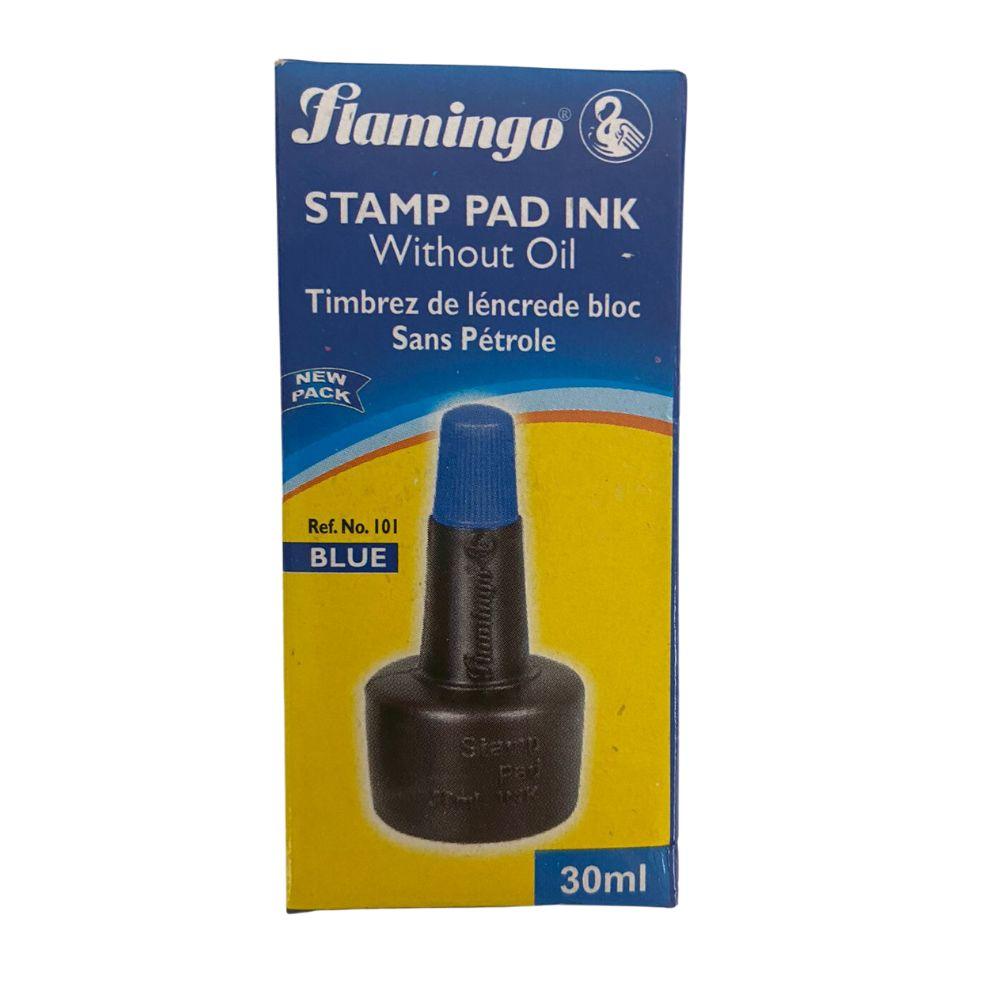 automatic self inking stamp red ink word posted Flamingo Stamp Pad Ink Blue 30 ml