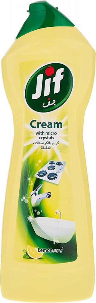 Jif / Cream cleaner, Micro crystals technology, Original, Lemon, 500 ml arm and hammer scrub free bathroom oxi cleaner lemon scent 946ml