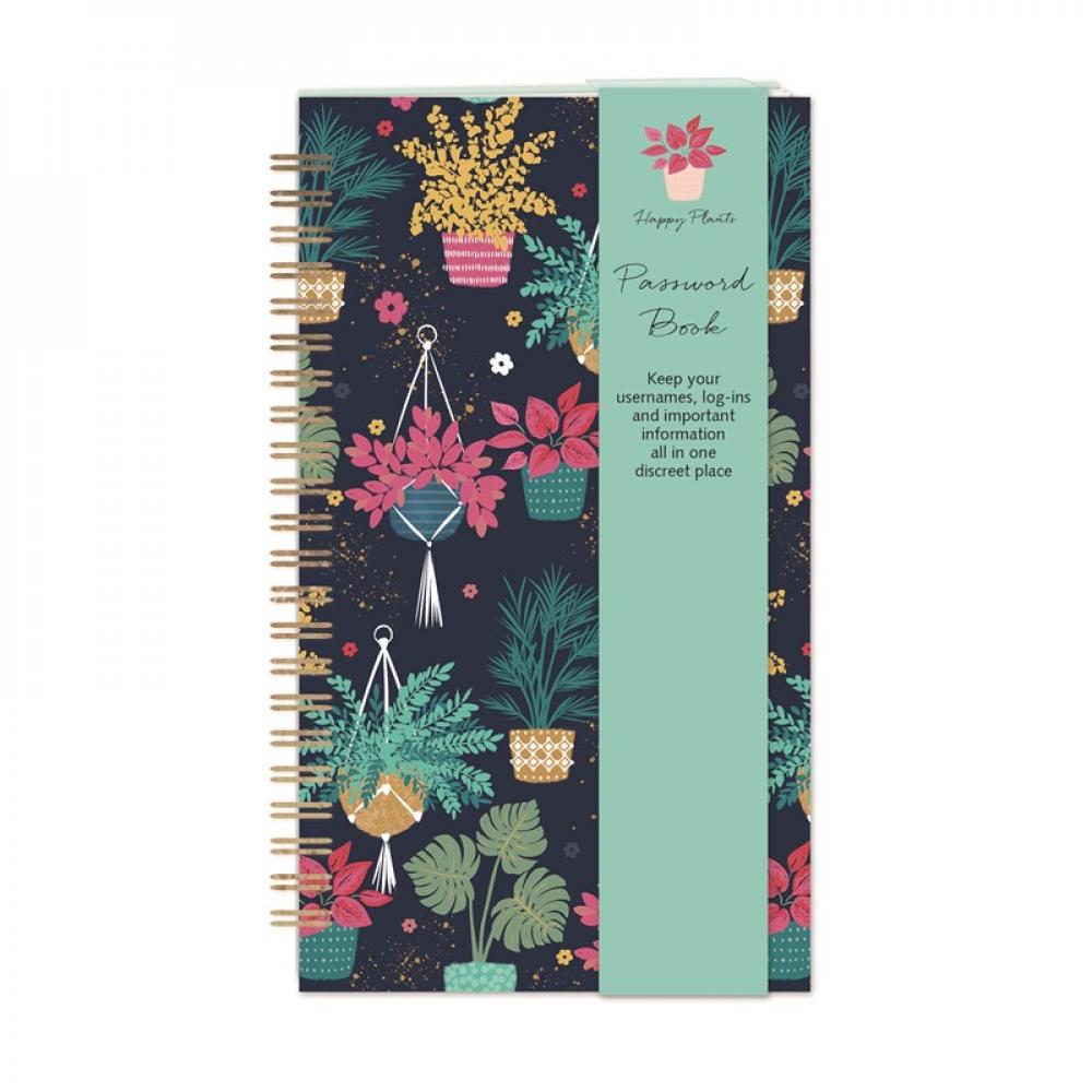 Happy Plants - Password Book sincero jen you are a badass every day how to keep your motivation strong your vibe high