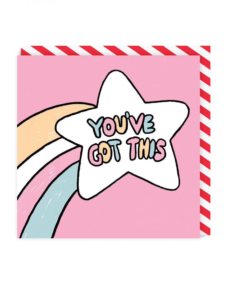 You've Got This Card paper small card meng meng energy series 6 optional creative boxed gifts a message blessing small card