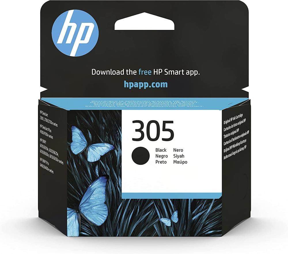 HP / Cartridge, 305 Original ink advantage, Black, 3YM61AE hp cartridge 305 original ink multicolor 3ym60ae