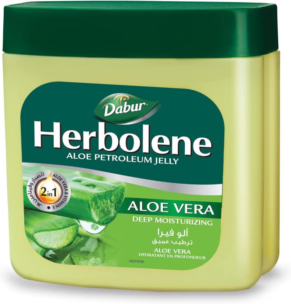 Dabur / Petroleum jelly, Herbolene, Aloe, 225 ml dabur toothpaste miswack herbal 6 oz 170 g