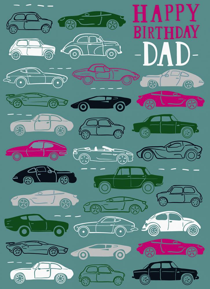 Family Circle Card - Cars (Dad)
