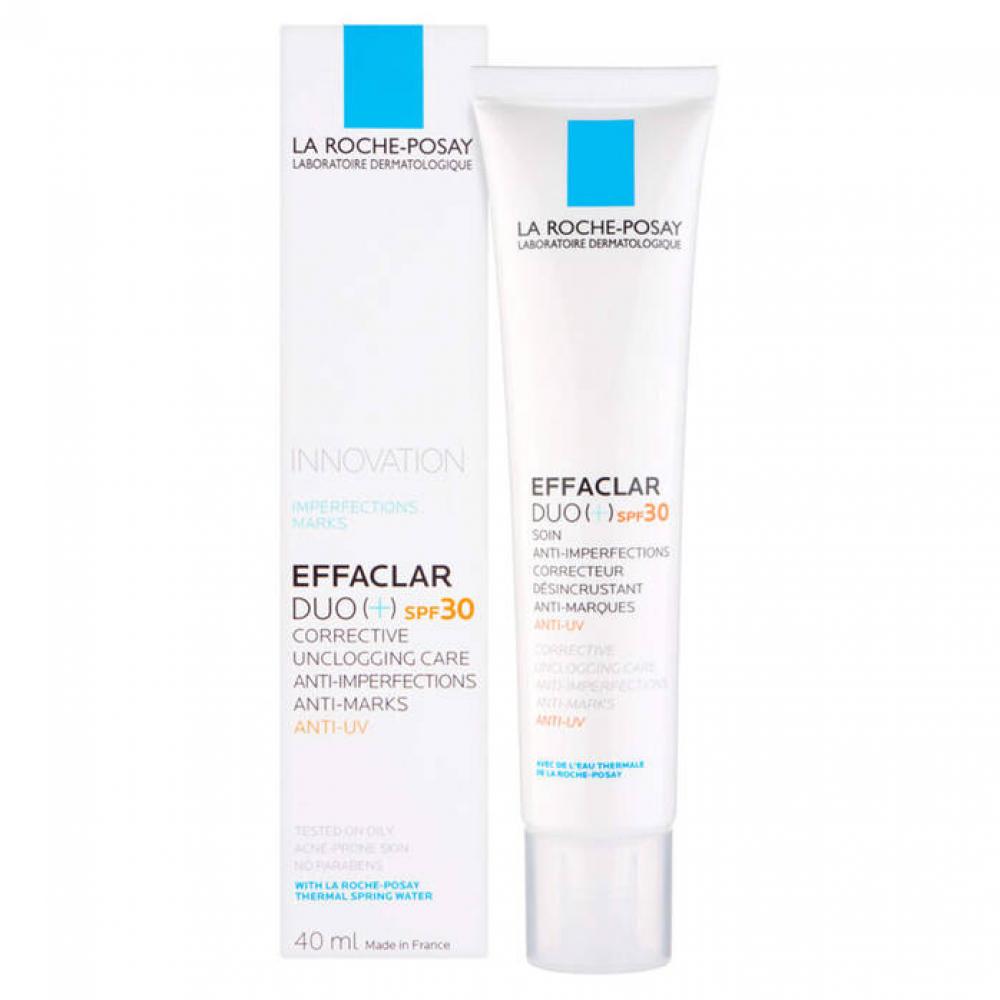 LA ROCHE-POSAY / Cream, Effaclar duo+ SPF30, 40 ml librederm seracin deep pore сleansing lotion for oily and acne prone skin