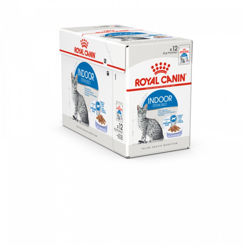 ROYAL CANIN \/ Wet food, For adult indoor sterilized, Jelly, Pouch, Box, 12 * 85g