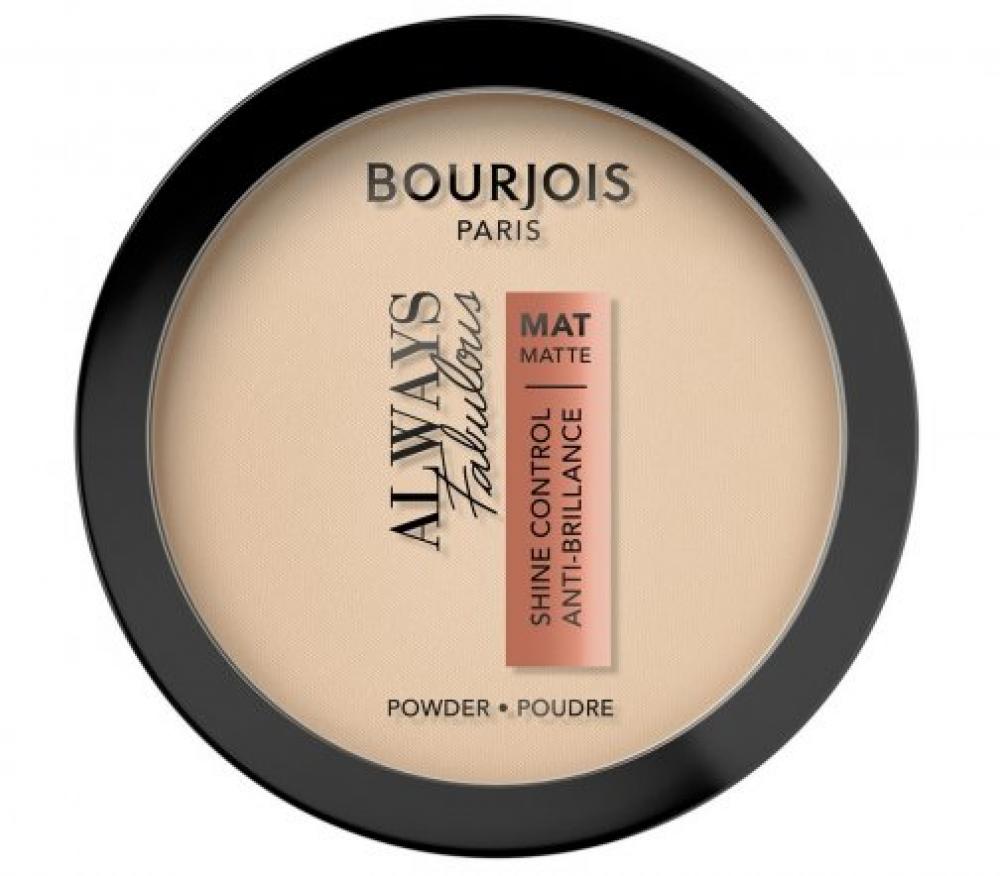 Bourjois / Powder, Always fabulous, Matte, Shine control, Anti-brillance, 108 Apricot ivory, 0.3 oz (10 g) lazy person clear water double sided makeup removal powder wash face sponge clean face 2 assembly gift for women hot selling