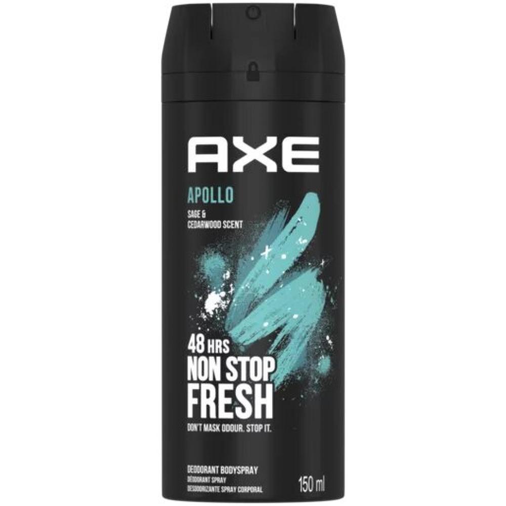 цена AXE / Deodorant, Apollo, 48H, Sage and cedarwood scent, 5 fl.oz (150 ml)
