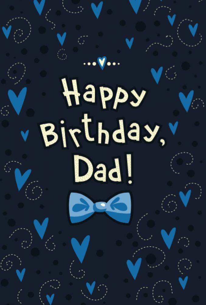 Happy Birthday Dad Card family circle card cars dad