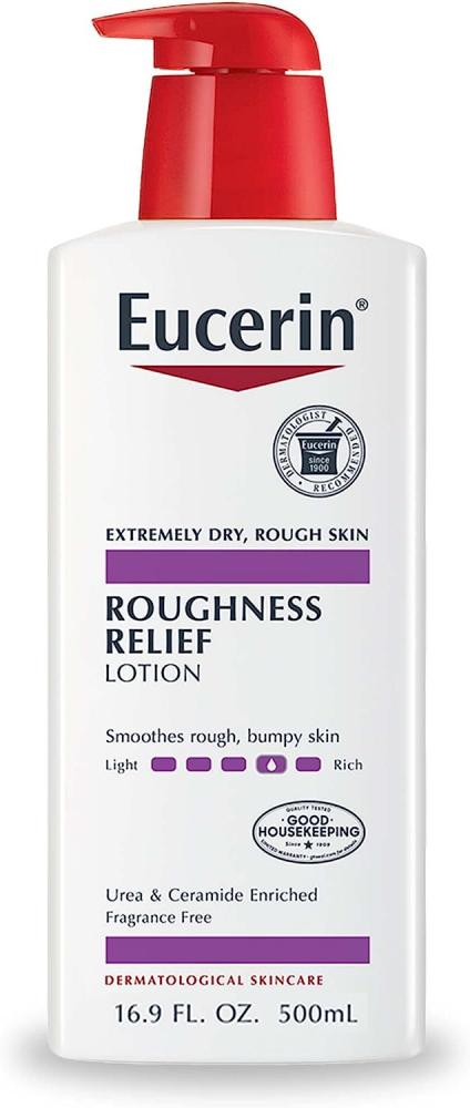Eucerin / Lotion, Roughness relief, 16.9 fl oz (500 ml) cerave moisturizing lotion body and face moisturizer for dry to very dry skin 236 ml