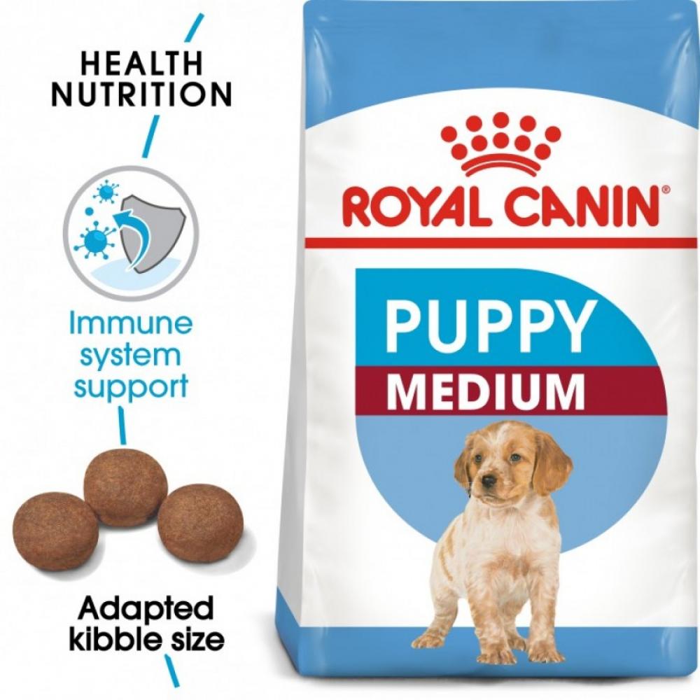 Royal Canin \/ Dry food, Medium puppy, 352.8 oz. (10 kg) royal canin dry food french bulldog puppy 3 kg