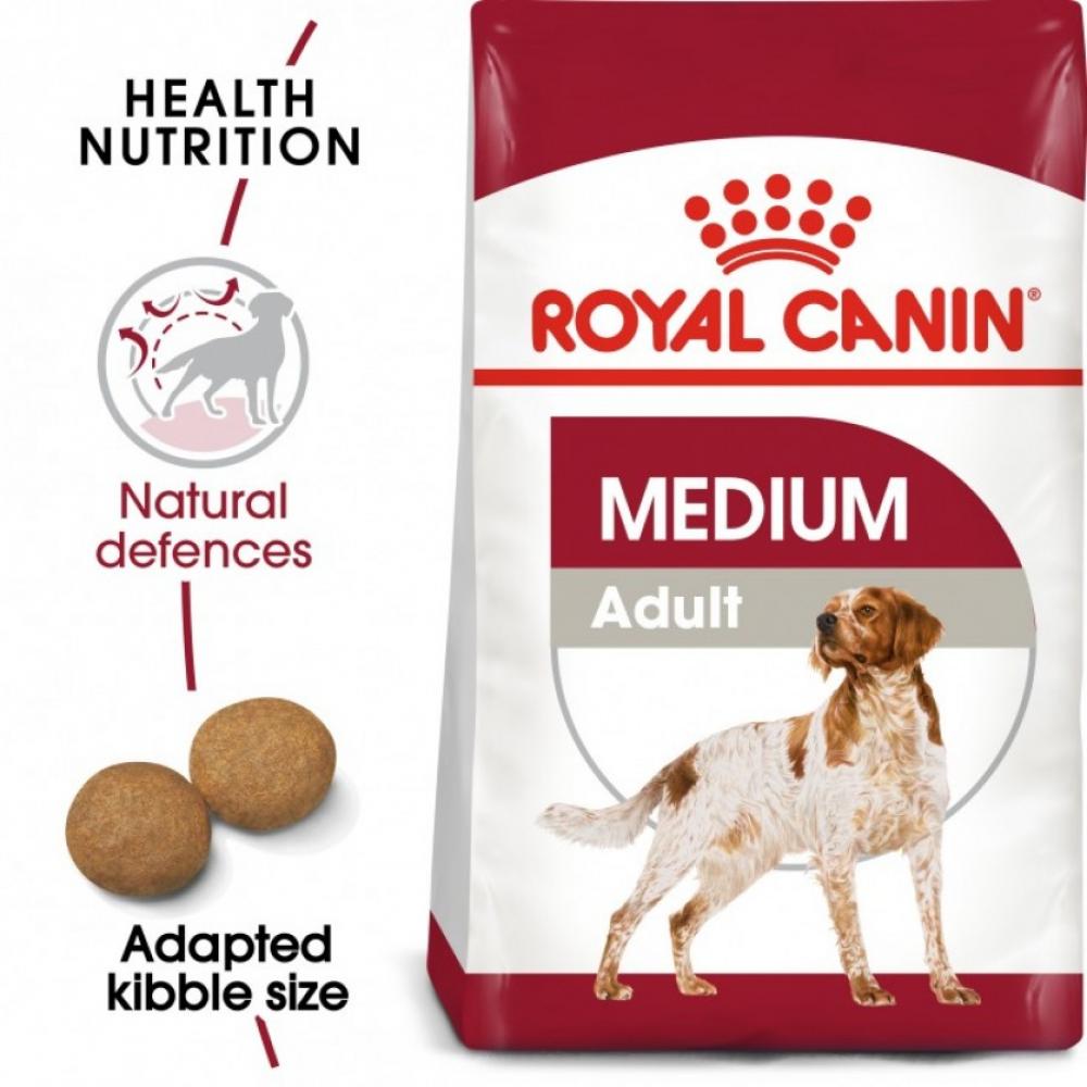 Royal Canin \/ Dry food, Medium adult dog, 529 oz. (15 kg) royal canin dry food for adult pug 1 5kg