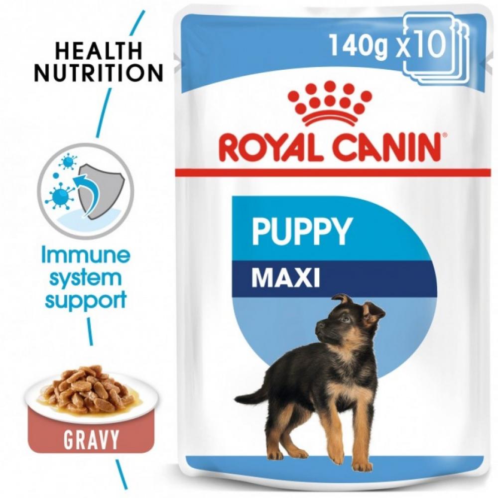 royal canin wet food maxi puppy box 10x5 oz 10x140 g Royal Canin \/ Wet food, Maxi puppy, 5 oz. (140 g)