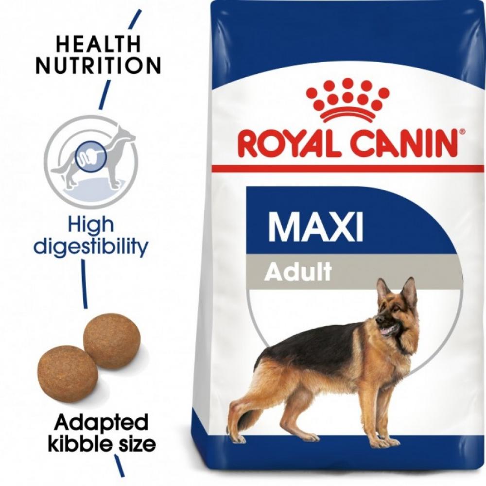 Royal Canin \/ Dry food, Maxi adult dog, 141.1 oz. (4 kg) royal canin dry food mini adult indoor 53 oz 1 5 kg