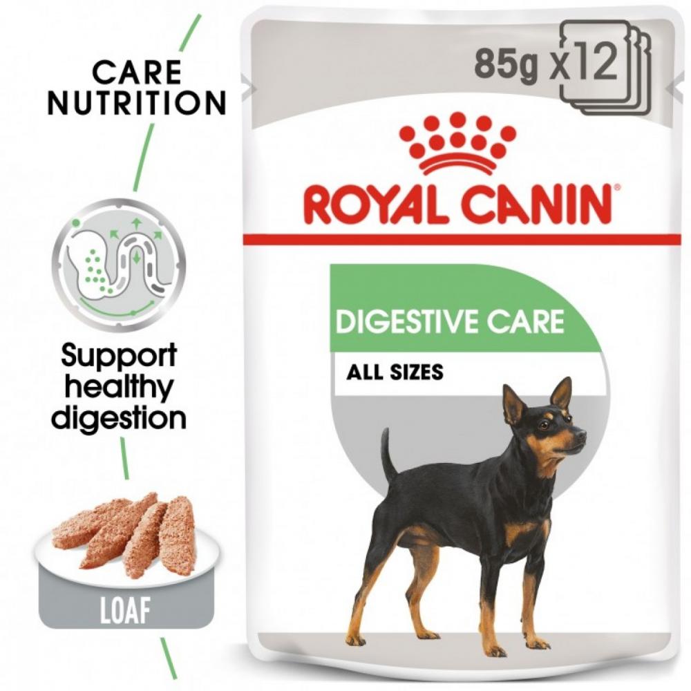 Royal Canin \/ Wet food, Digestive care for all sizes of dog, Pouch, 3 oz (85 g) royal canin wet food coat care all sizes pouch box 12 x 3 oz 12 x 85 g