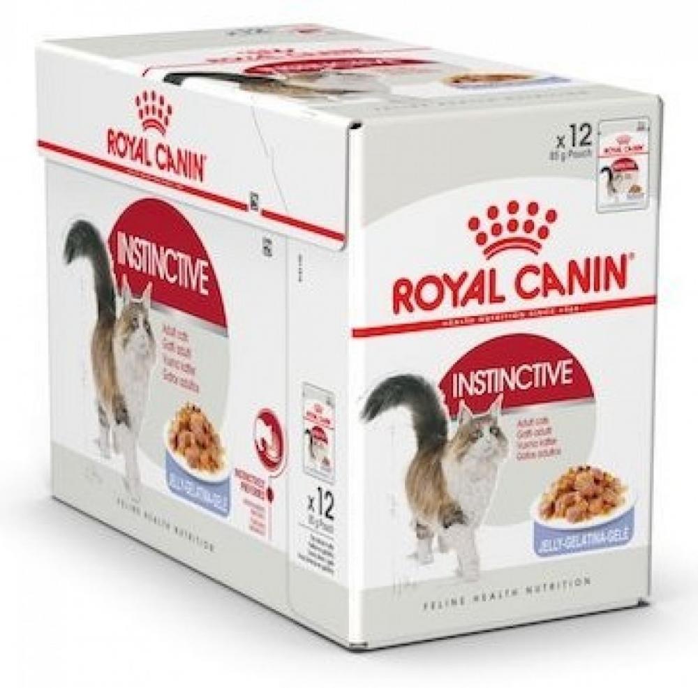 Royal Canin \/ Wet food, Instinctive, Jelly, Pouch box, 12 x 3 oz (12 x 85 g) felix wet cat food doubly delicious country side selection in jelly 12 pcs x 3 oz 85 g