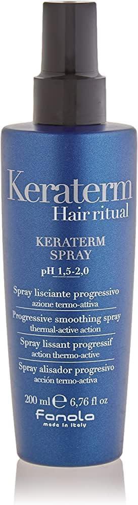 Fanola / Spray, Keraterm, 6.76 fl oz (200 ml) 300ml free formalin keratin hair treatment straightening and 300ml purifying shampoo straighten smooth repair damage hair