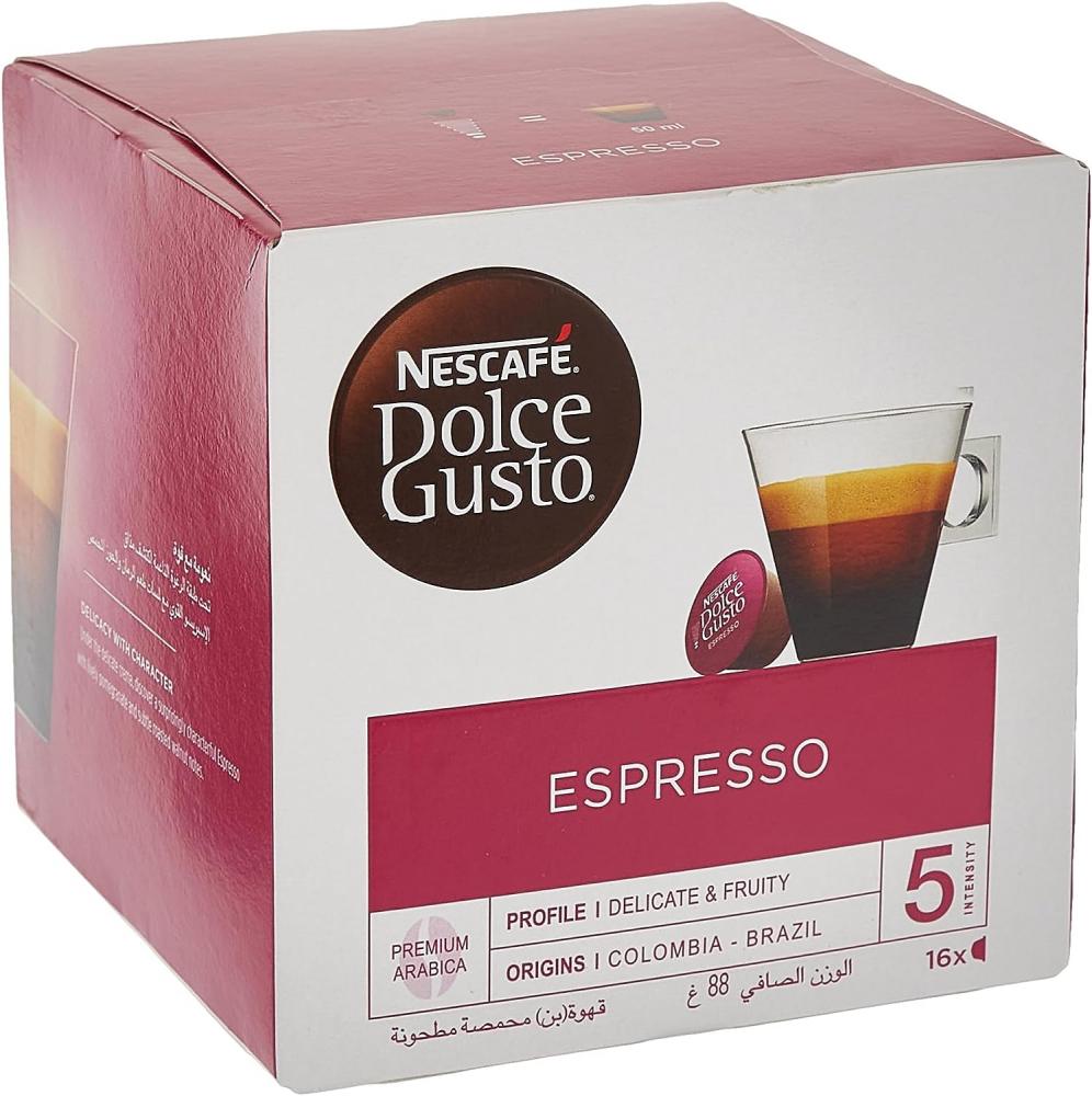 Nescafe Dolce Gusto / Capsules, Espresso, 16 pcs segafredo espresso casa coffee capsules 51g