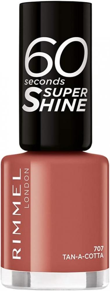 Rimmel London / Nail polish, 60 second, Super shine, 707 - tan-a-cotta extra shipping cost no goods for this link just for the extra fee do not buy it before contact the customer service！）
