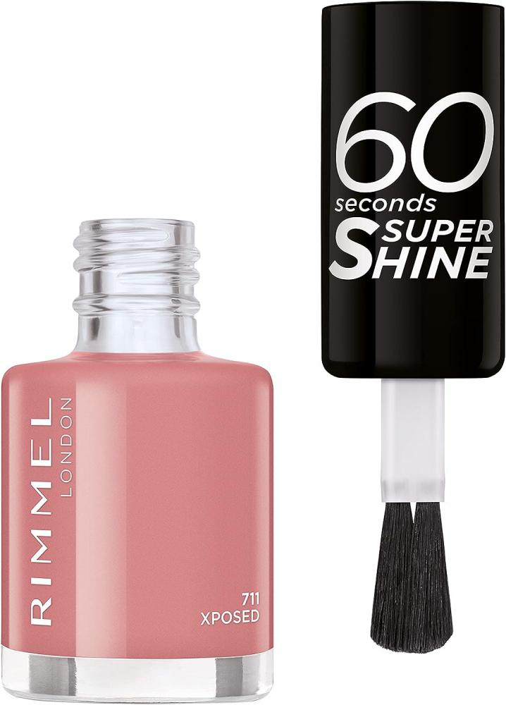 Rimmel London / Nail polish, 60 second, Super shine, 711 - xposed tuffin olivia a time to shine