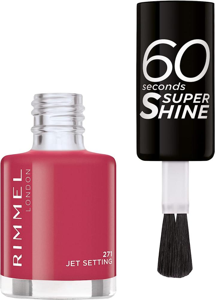 Rimmel London / Nail polish, 60 second, Super shine, 271 - jet setting lakme k style polish smooth and shine spray