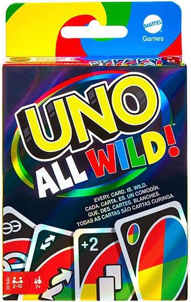 Mattel / Cards, Uno game, All wild uno cards inf 560 uno game