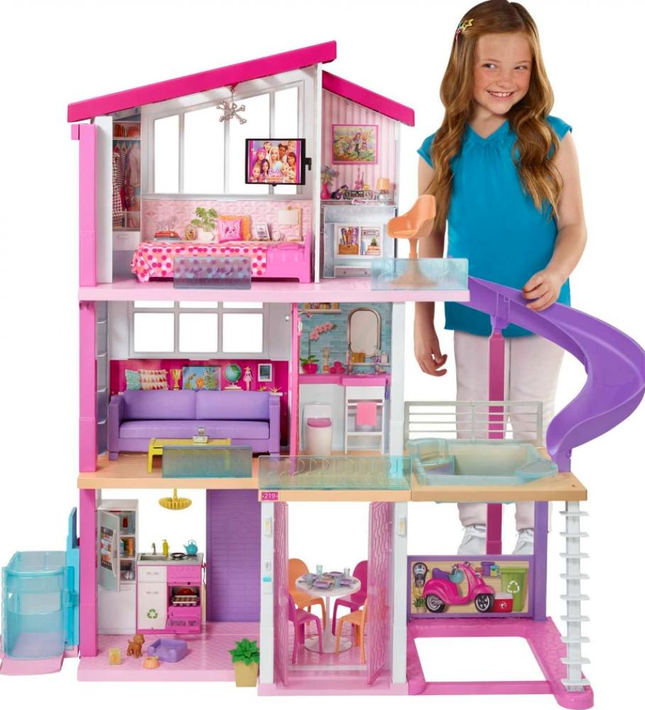 Barbie / Dollhouse, Dreamhouse barbie kitchen set with light and sound