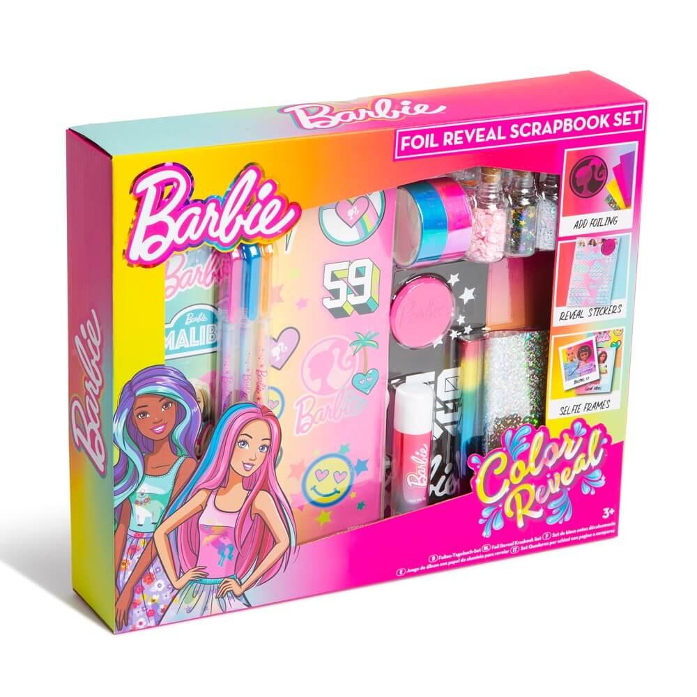 Barbie / Scrapbook set, Color reveal foil reveal barbie colour reveal festival lights set