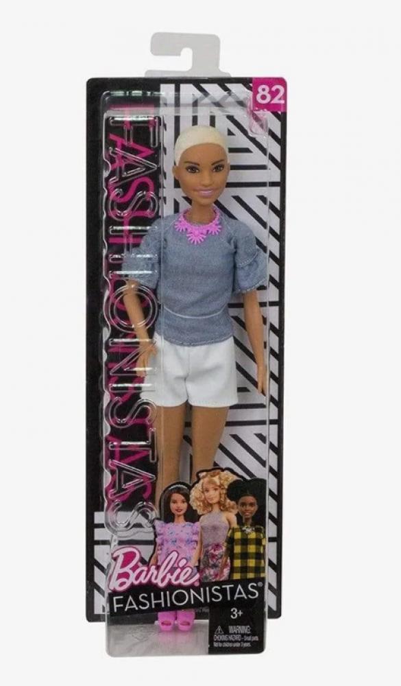 Barbie / Doll, Kids girl's fashionistas, Chambray barbie tennis player doll with racket and ball