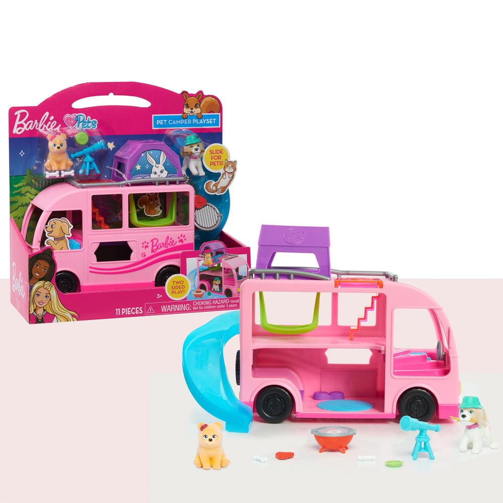 Barbie / Playset with figures, Pet camper 144pcs styles pokemon figures toys model collection 2 3cm pikachu anime figure dolls child christmas halloween gift