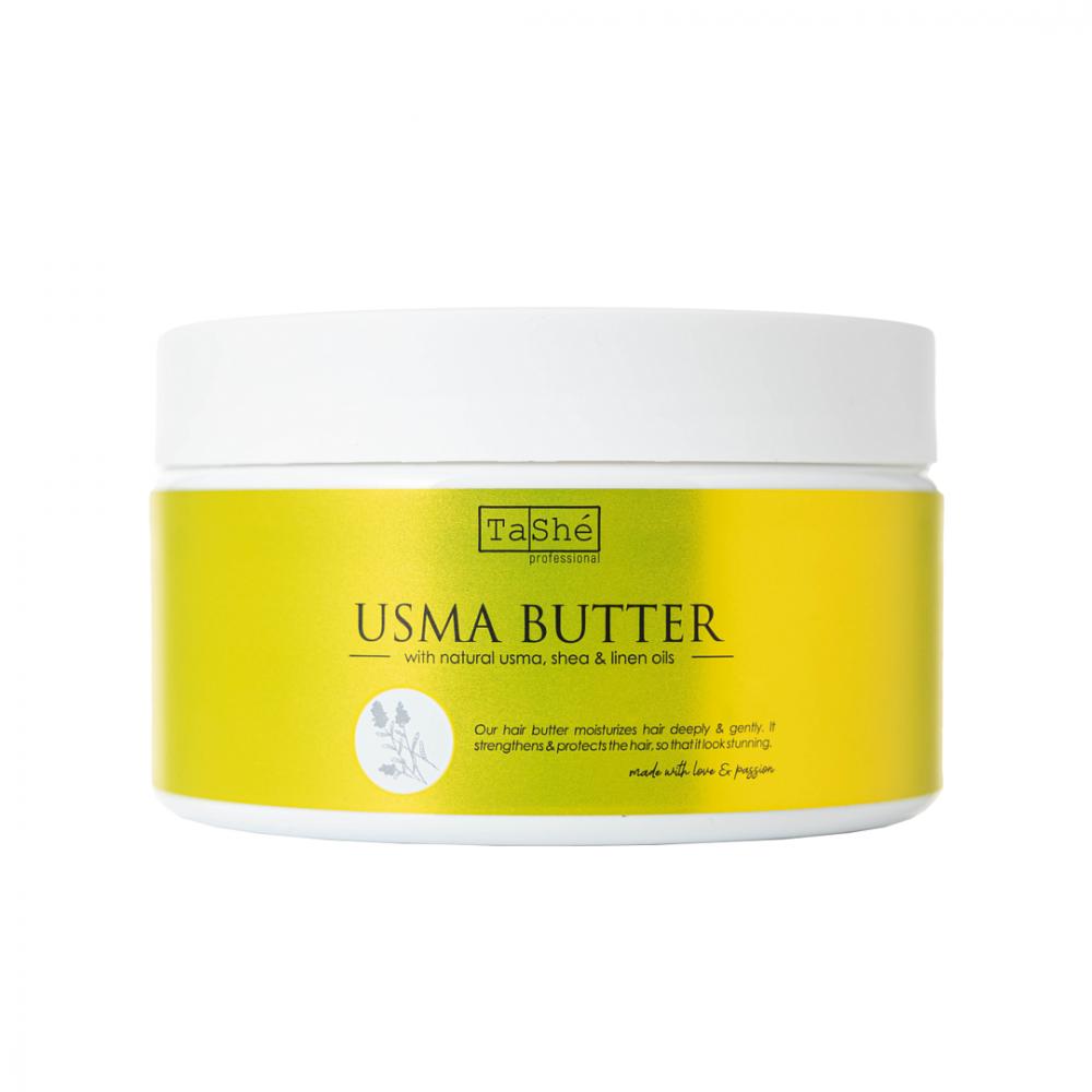 Usma Hair Butter 300 ml Made with 3 oils Shea butter, Usma oil and Flax oil, the hair is saturated with vitamins, unsaturated fats and acids Suitabl
