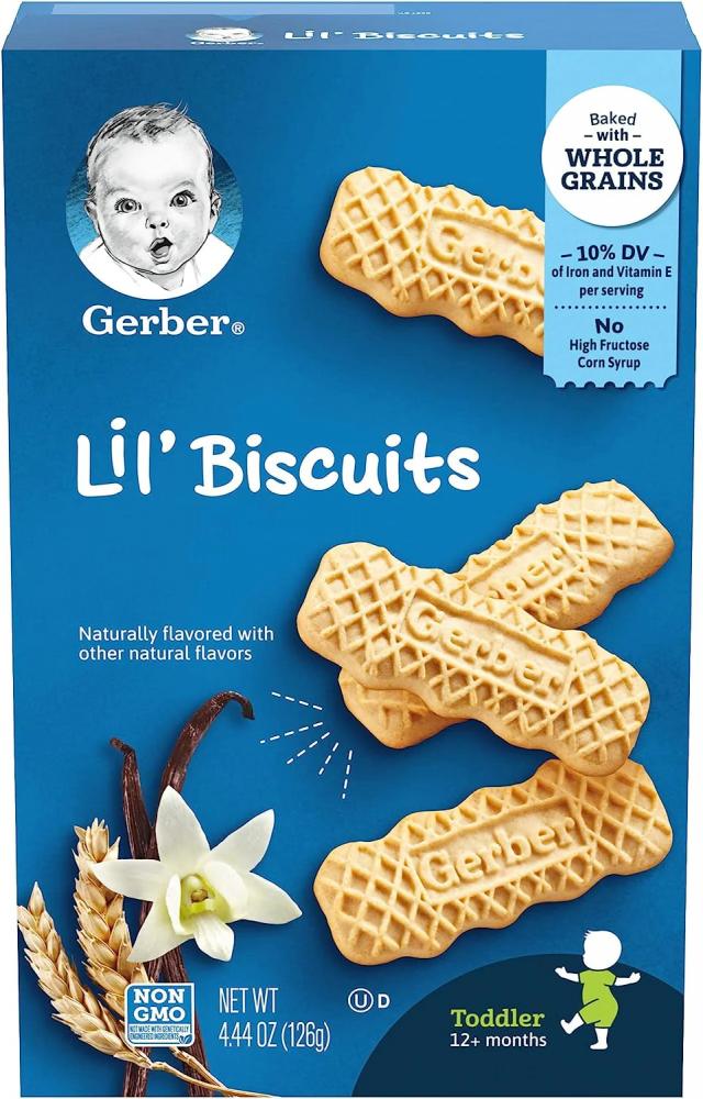 gerber lil biscuits для детей от 12 месяцев 126 г 4 44 унции Gerber / Lil' biscuits, 126 g