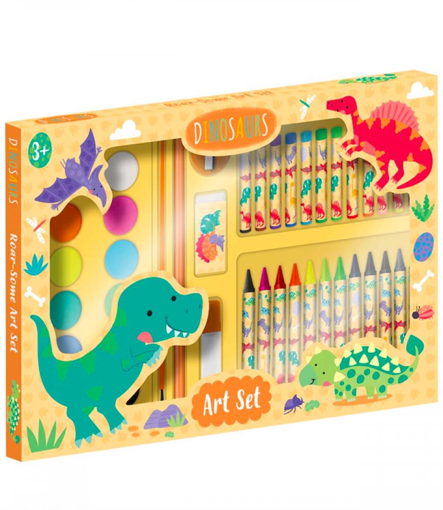 Window Art Set - Dinosaur stationery tin set dinosaur