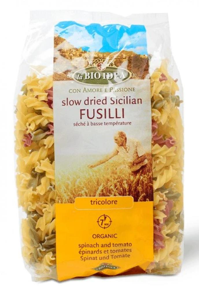 La Bio Idea / Organic tricolour fusilli pasta, 500 g mr organic organic chilli arrabiata pasta sauce 350g