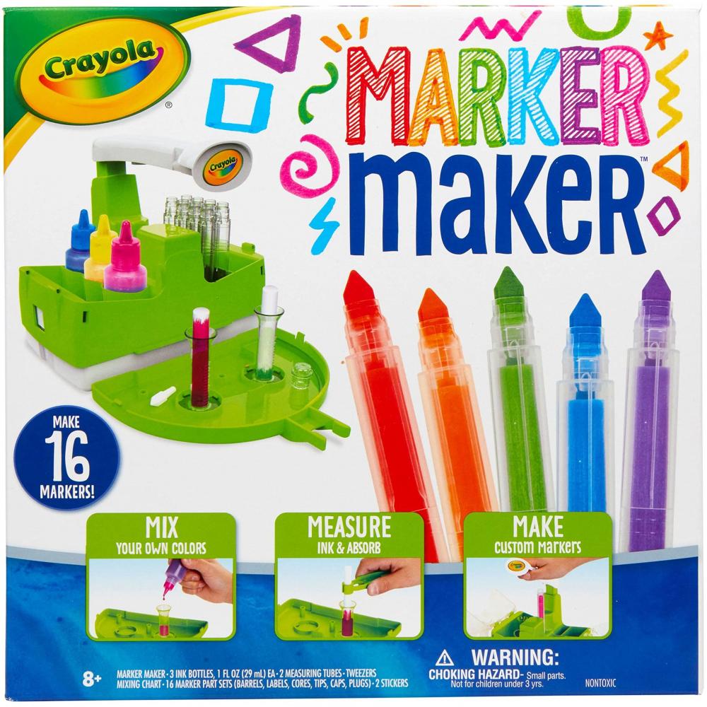 Crayola Marker Making Kit 60 pcs european scenery clips for book paper planner bookmarks page marker stationery office school supplies