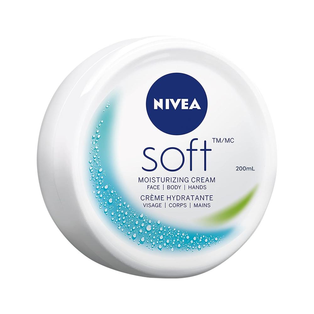 NIVEA / Cream, Soft, Moisturising, 6.8 oz (192 g) facial cream skin care cream rich in vitamin c for removing dark spots freckles brightening skin moisturizer for all skins