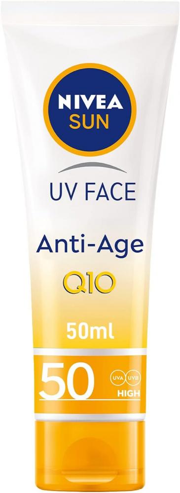 NIVEA / Cream, Anti-age, 50 SPF, 1.7 fl oz (50 ml) nivea face night cream luminous 630 anti dark spot 1 69 fl oz 50 ml