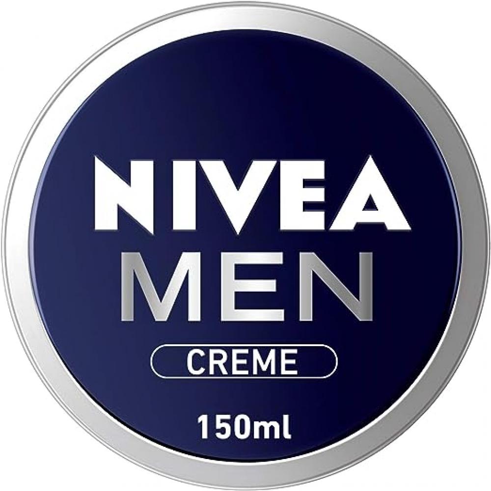NIVEA MEN, Creme, Moisturising cream, Face, body and hands, Tin, 5 fl. oz (150 ml) nivea moisturizing cream universal all purpose 400 ml