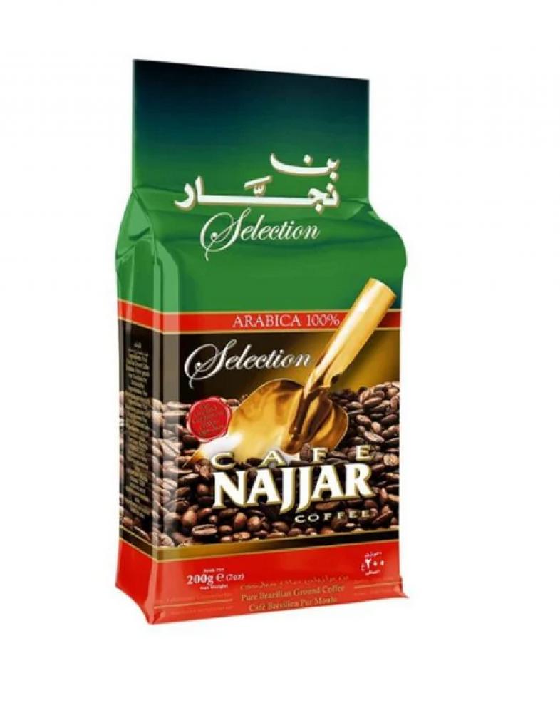Najjar Turkish Coffee Selection with Cardamom 200g coffee world very roasted turkish coffee 250 g 2 li