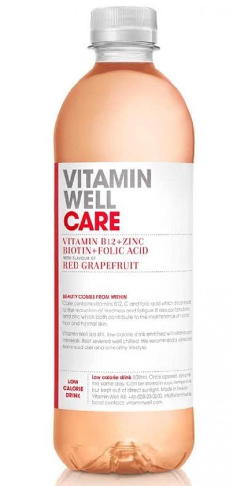 Vitamin Well Drink Care Red Grapefruit 500ml vitamin c e extract vc ve original liquid anti wrinkle essence c e ferulicmoisturizing serum lifting acid with hyaluronic acid